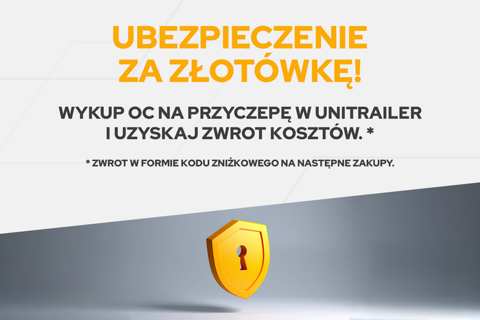 Przyczepka samochodowa 150x106 UNITRAILER GARDEN 150 KIPP z burtami siatkowymi i pokrowcem szarym