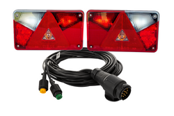 Lampy tylne ASPÖCK LED + wiązka MANTES 7m 13-PIN