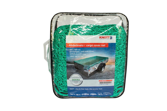 Siatka transportowa na przyczepę KNOTT zabezpieczająca ładunek przyczepy 250x350cm
