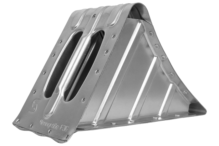 Klin pod koła KNOTT G36 h: 150mm metalowy