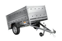 Przyczepka lekka 200x125 UNITRAILER GARDEN 201 KIPP z burtami BIS