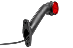 Lampa obrysowa ASPÖCK SUPERPOINT II prawa na gumowym wysięgniku z bocznym przewodem