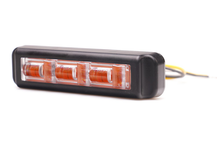 Lampa ostrzegawcza WAŚ 2466 W285 LED lampa błyskowa pomarańczowa MASTER/SLAVE