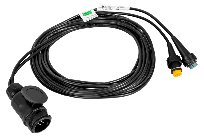 Instalacja elektryczna ASPÖCK wiązka przyczepy lawety 5m wtyczka 13-PIN bajonety 2x 5-PIN