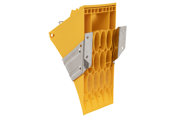 Klin pod koła E53 z uchwytem do mocowania LOKHEN h: 225mm
