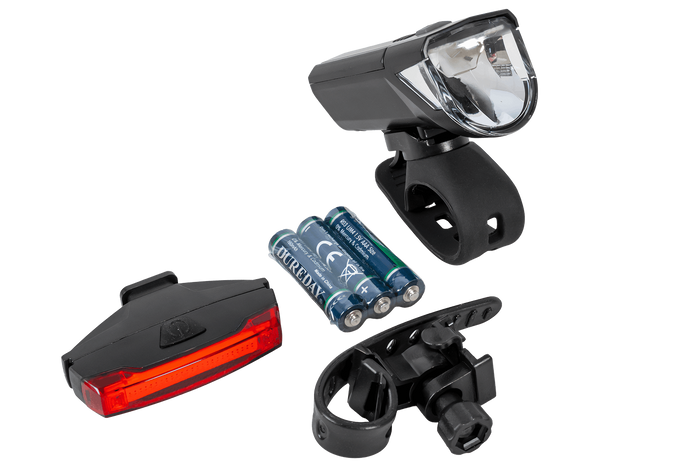 Zestaw lampek rowerowych PROFEX 92618 Super Vision (przód i tył) na baterie
