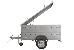 Przyczepka lekka 200x106 UNITRAILER GARDEN 200 KIPP z burtami BIS i pokrywą aluminiową