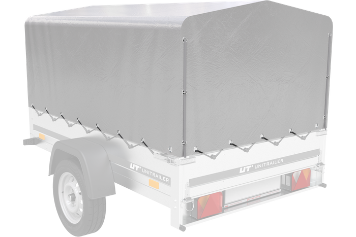 Pokrowiec na stelaż h-800 UNITRAILER plandeka do przyczepy 200x125cm GARDEN 201 KIPP