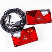 Lampy tylne ASPÖCK MULTIPOINT V + wiązka MANTES 5m 13-PIN
