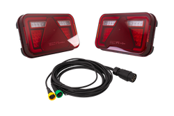 Lampy tylne ASPÖCK MULTILED IV LED + wiązka ASPÖCK 4,5m 7-PIN